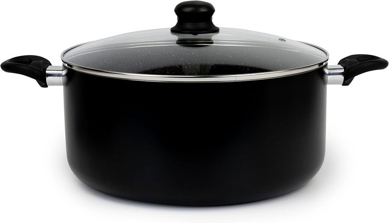 Wilson Casserole With Glass Lid Durable Marble Coating, Forged Aluminium Construction, Nonstick Dish For Gas and Ceramic Hobs, 32 x 14cm - Image 3